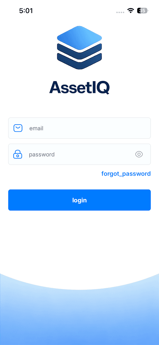AssetIQ mobile app